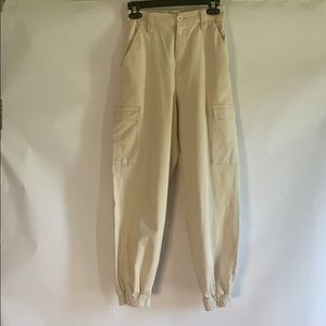 Cream cargo pants